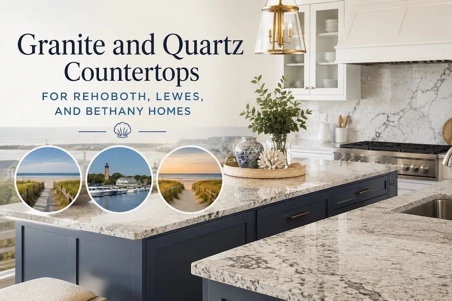 Granite and Quartz Countertops for Rehoboth, Lewes, and Bethany Homes