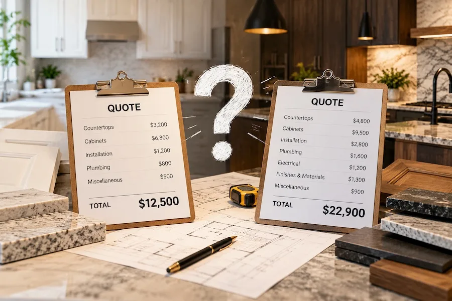 Why Two Quotes for the Same Kitchen Can Differ So Much