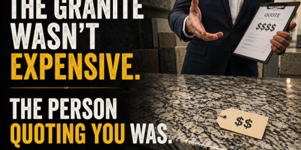 The Granite Wasn't Expensive. The Person Quoting You Was.